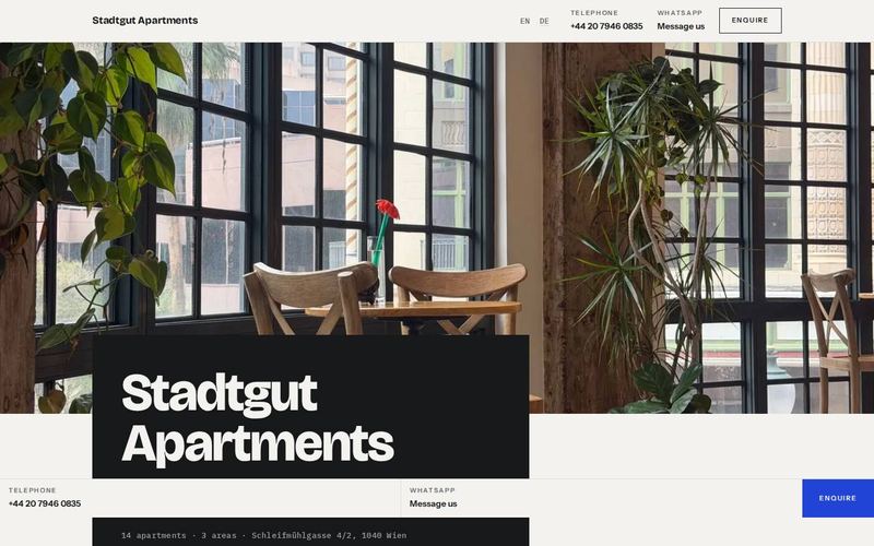 The Quartier example site on a desktop